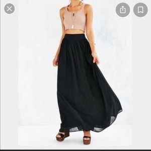 Urban Outfitters Pins and Needles Black Maxi Skirt